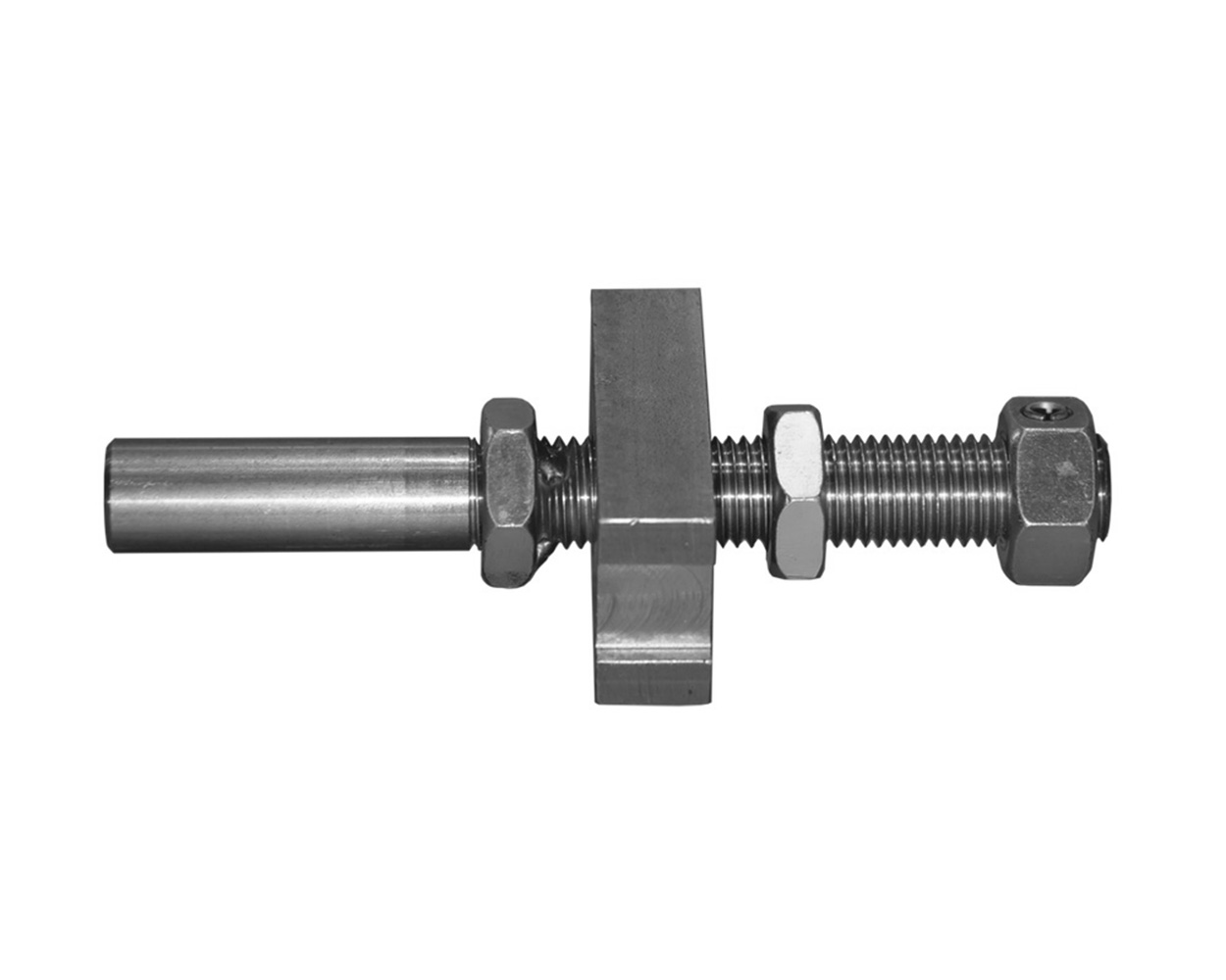 Spannklotz mit Druckstange